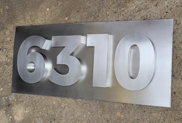 Numeros Acero Inoxidable 13