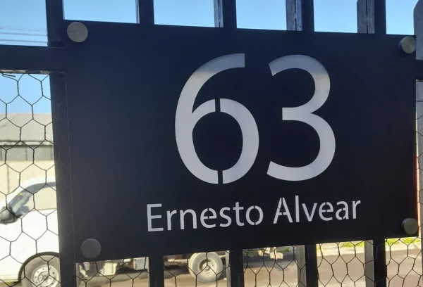 Numeros Acero Inoxidable 17