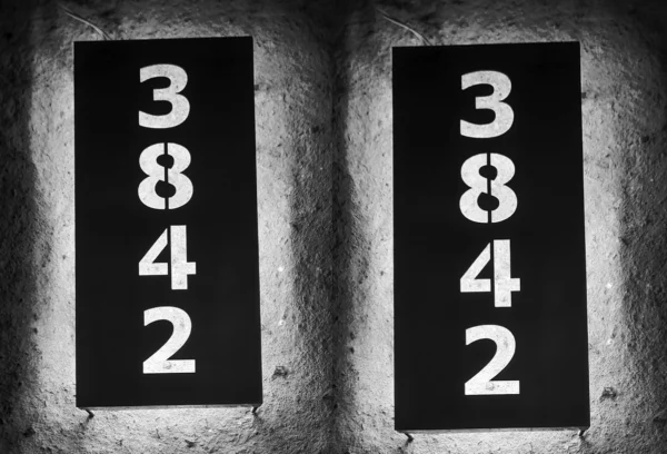 Numeros Acero Inoxidable 19