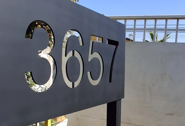Numeros Acero Inoxidable 21