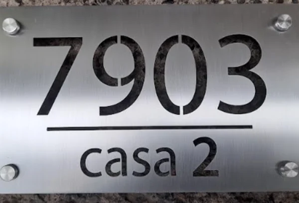 Numeros Acero Inoxidable 25
