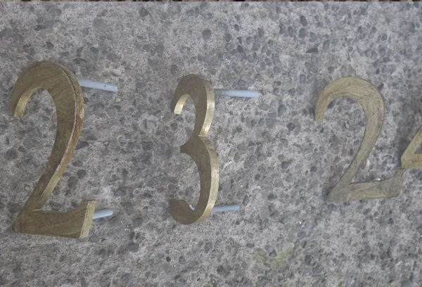 Numeros Acero Inoxidable 26
