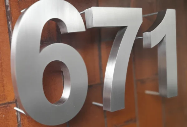 Numeros Acero Inoxidable 03