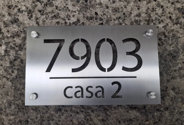 Numeros Acero Inoxidable 04